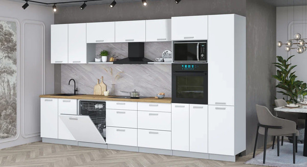 Кухонный гарнитур Интерлиния Мила Лайт 3.6-ПМ1 