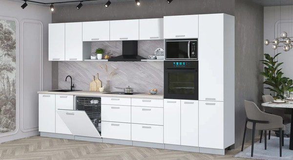 Кухонный гарнитур Интерлиния Мила Лайт 3.6-ПМ1 