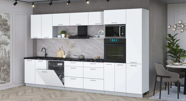 Кухонный гарнитур Интерлиния Мила Лайт 3.6-ПМ1 