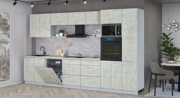 Кухонный гарнитур Интерлиния Мила Лайт 3.6-ПМ1 