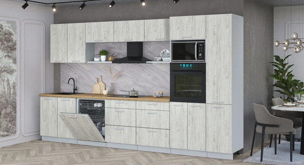 Кухонный гарнитур Интерлиния Мила Лайт 3.6-ПМ1 