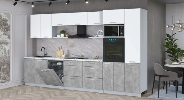 Кухонный гарнитур Интерлиния Мила Лайт 3.6-ПМ1 