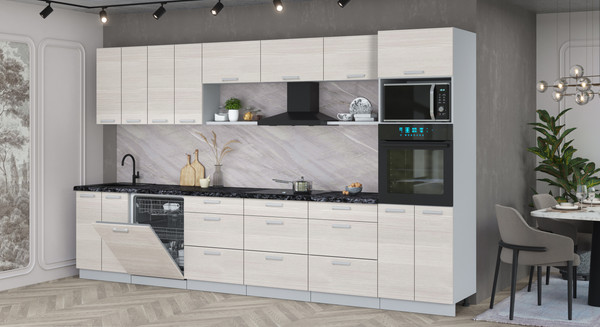 Кухонный гарнитур Интерлиния Мила Лайт 3.6-ПМ1-2 