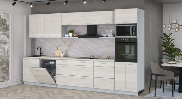 Кухонный гарнитур Интерлиния Мила Лайт 3.6-ПМ1-2 