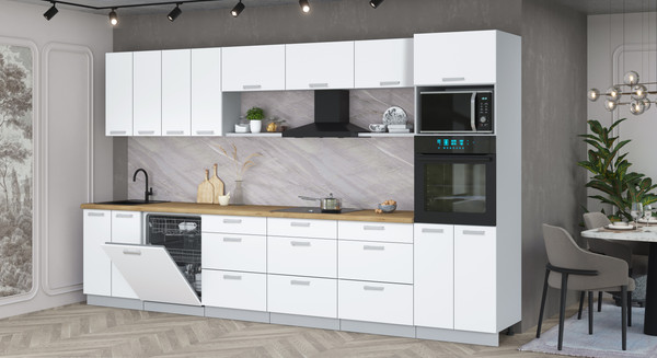 Кухонный гарнитур Интерлиния Мила Лайт 3.6-ПМ1-2 