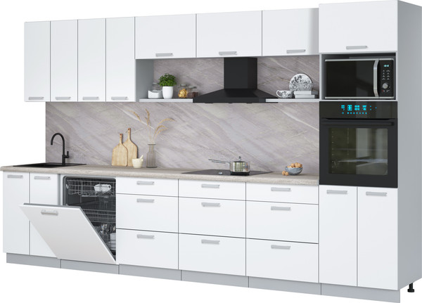 Кухонный гарнитур Интерлиния Мила Лайт 3.6-ПМ1-2  - фото