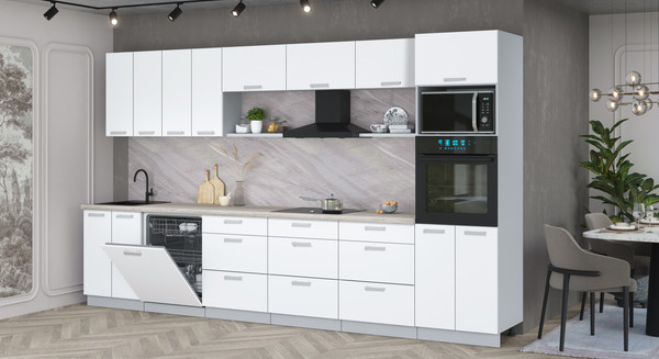 Кухонный гарнитур Интерлиния Мила Лайт 3.6-ПМ1-2 