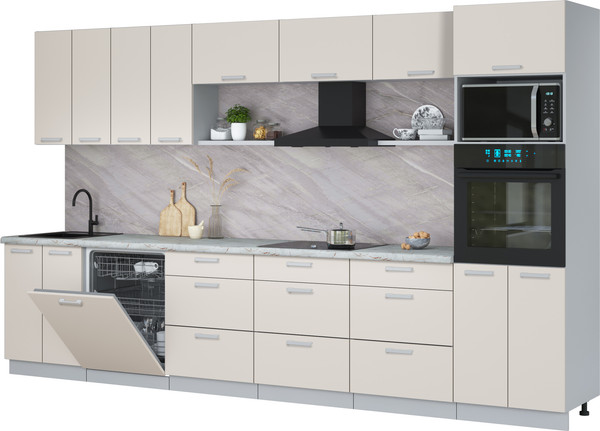 Кухонный гарнитур Интерлиния Мила Лайт 3.6-ПМ1-2  - фото