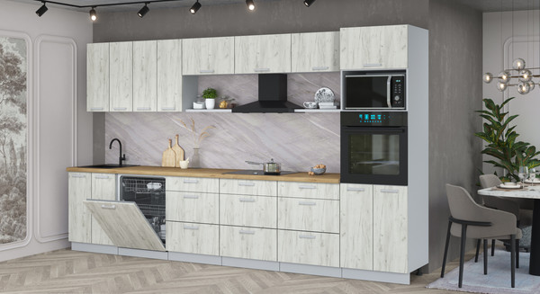 Кухонный гарнитур Интерлиния Мила Лайт 3.6-ПМ1-2 