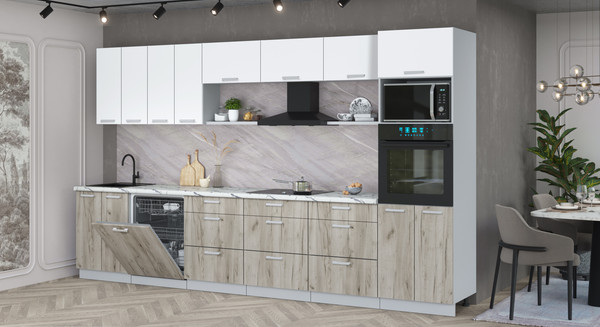 Кухонный гарнитур Интерлиния Мила Лайт 3.6-ПМ1-2 