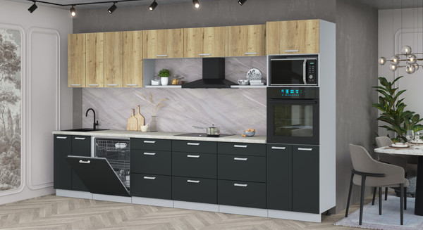 Кухонный гарнитур Интерлиния Мила Лайт 3.6-ПМ1-2 