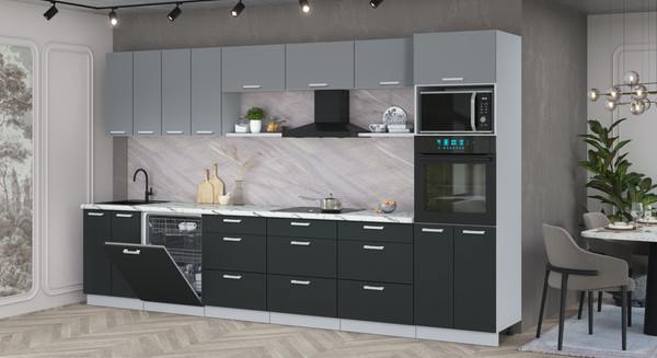 Кухонный гарнитур Интерлиния Мила Лайт 3.6-ПМ1-2 