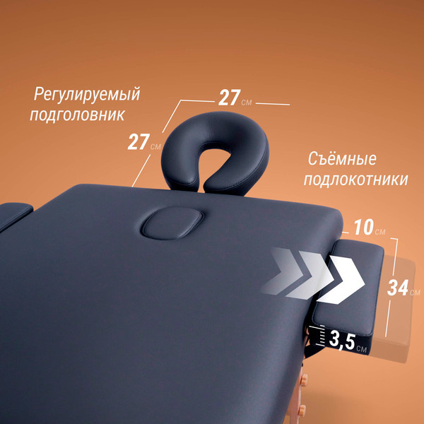 Массажный стол Unix Med Standard 3 Section / MTSTANDARDBK