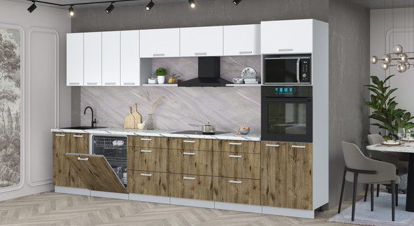 Кухонный гарнитур Интерлиния Мила Лайт 3.6-ПМ1-2