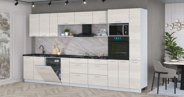 Кухонный гарнитур Интерлиния Мила Лайт 3.8-ПМ1 