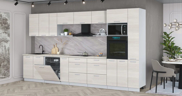 Кухонный гарнитур Интерлиния Мила Лайт 3.8-ПМ1 