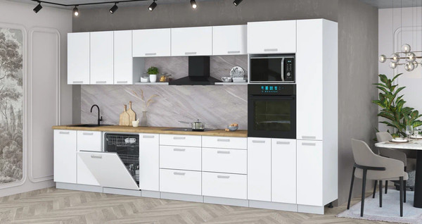 Кухонный гарнитур Интерлиния Мила Лайт 3.8-ПМ1 