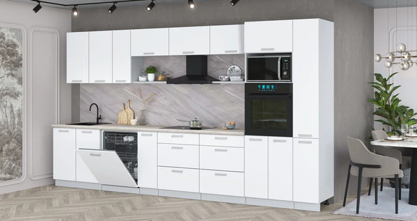 Кухонный гарнитур Интерлиния Мила Лайт 3.8-ПМ1 