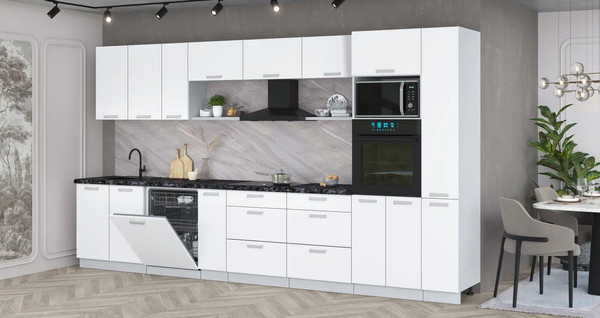 Кухонный гарнитур Интерлиния Мила Лайт 3.8-ПМ1 