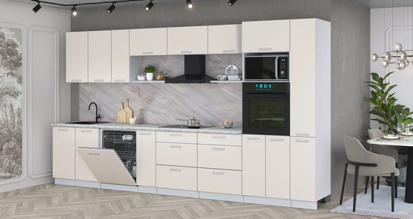 Кухонный гарнитур Интерлиния Мила Лайт 3.8-ПМ1 