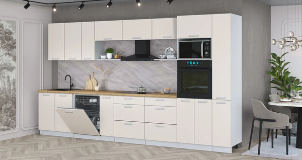 Кухонный гарнитур Интерлиния Мила Лайт 3.8-ПМ1 