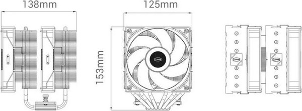 Кулер для процессора PCCooler RT620 BK (RT620-BKNWXX-GL)