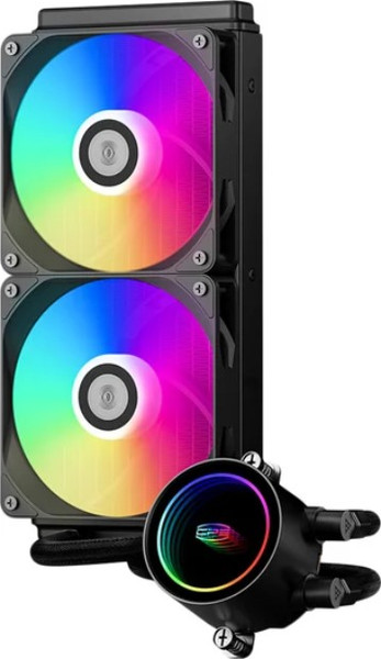 Кулер для процессора PCCooler DA240 ARGB BK (DA240-BKAWXX-GL) - фото