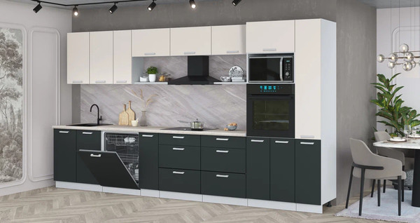 Кухонный гарнитур Интерлиния Мила Лайт 3.8-ПМ1 