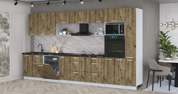 Кухонный гарнитур Интерлиния Мила Лайт 3.8-ПМ1 