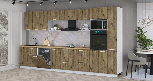 Кухонный гарнитур Интерлиния Мила Лайт 3.8-ПМ1 