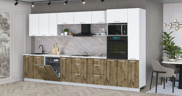 Кухонный гарнитур Интерлиния Мила Лайт 3.8-ПМ1 