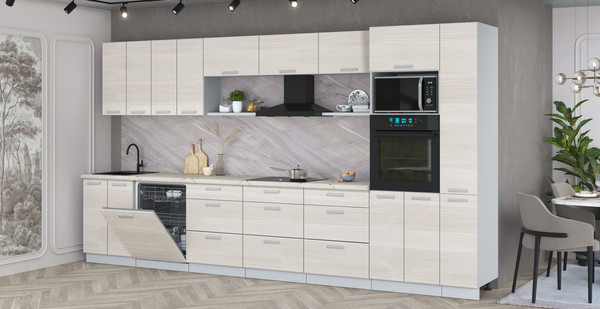 Кухонный гарнитур Интерлиния Мила Лайт 3.9-ПМ1 