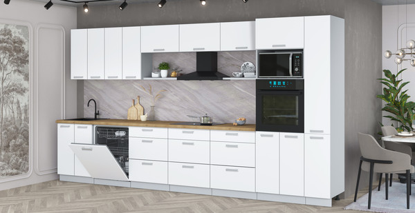 Кухонный гарнитур Интерлиния Мила Лайт 3.9-ПМ1 