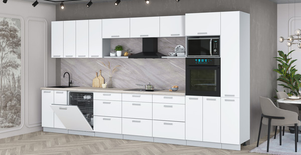 Кухонный гарнитур Интерлиния Мила Лайт 3.9-ПМ1