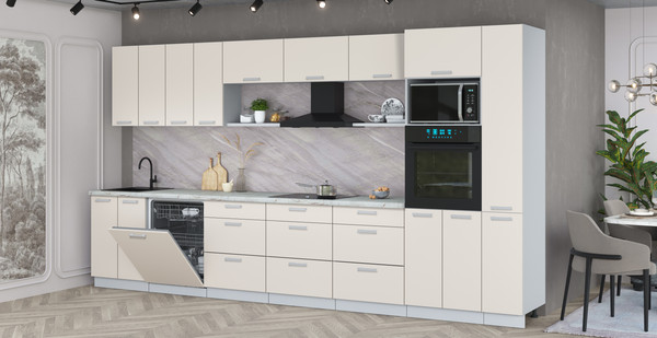 Кухонный гарнитур Интерлиния Мила Лайт 3.9-ПМ1 