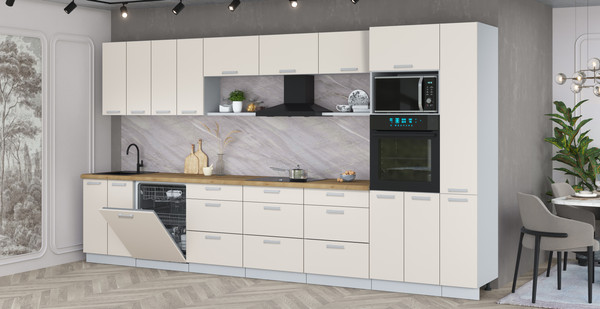 Кухонный гарнитур Интерлиния Мила Лайт 3.9-ПМ1 