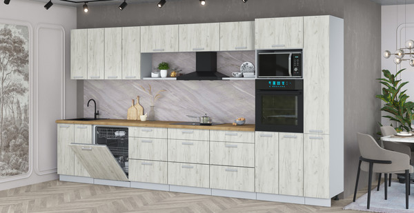 Кухонный гарнитур Интерлиния Мила Лайт 3.9-ПМ1 