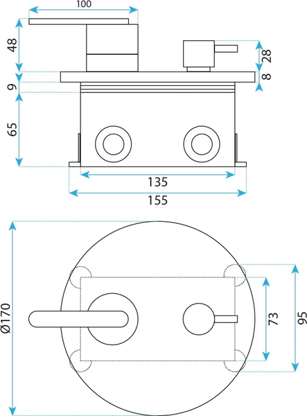 Душевая система со смесителем REA REA-P5504