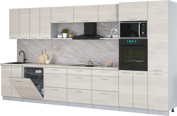 Кухонный гарнитур Интерлиния Мила Лайт 4.0-ПМ1  - фото