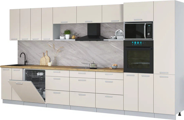 Кухонный гарнитур Интерлиния Мила Лайт 4.0-ПМ1  - фото