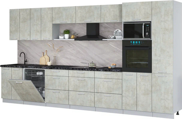 Кухонный гарнитур Интерлиния Мила Лайт 4.0-ПМ1  - фото