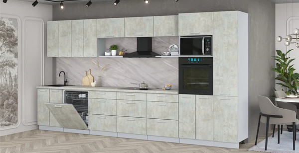 Кухонный гарнитур Интерлиния Мила Лайт 4.0-ПМ1 