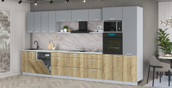 Кухонный гарнитур Интерлиния Мила Лайт 4.0-ПМ1 