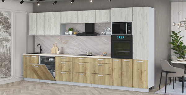 Кухонный гарнитур Интерлиния Мила Лайт 4.0-ПМ1 