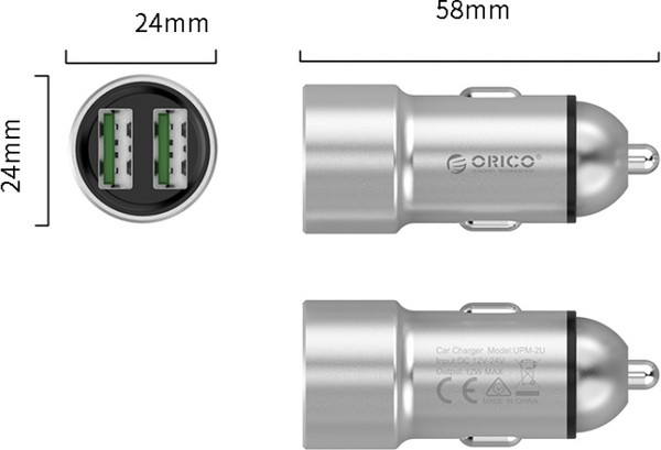 Адаптер питания автомобильный Orico UPM-2U
