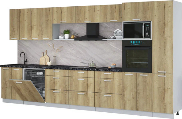 Кухонный гарнитур Интерлиния Мила Лайт 4.0-ПМ1  - фото