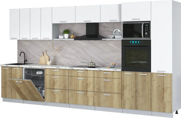 Кухонный гарнитур Интерлиния Мила Лайт 4.0-ПМ1  - фото