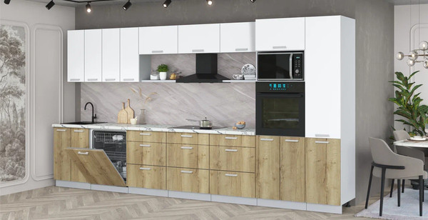 Кухонный гарнитур Интерлиния Мила Лайт 4.0-ПМ1 