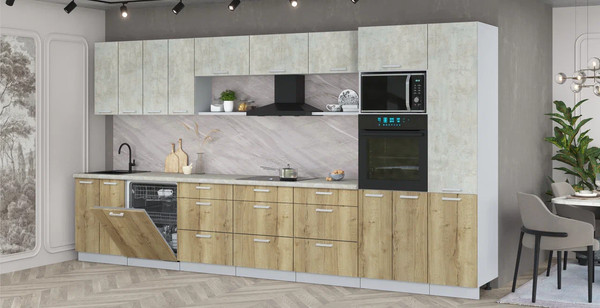 Кухонный гарнитур Интерлиния Мила Лайт 4.0-ПМ1 