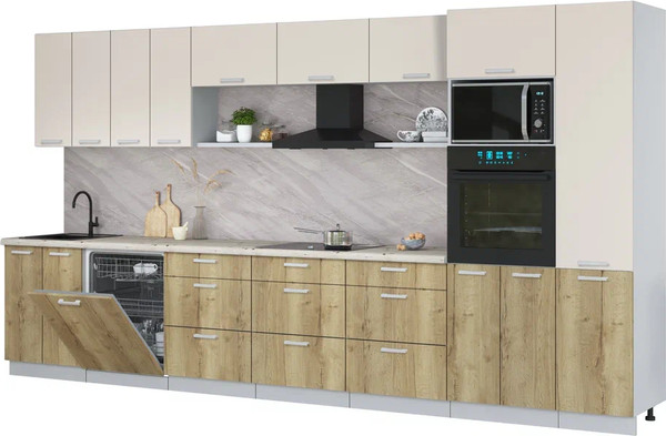 Кухонный гарнитур Интерлиния Мила Лайт 4.0-ПМ1  - фото